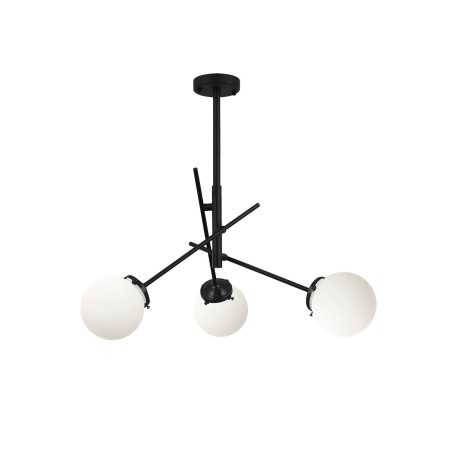 Multiple pendant light TRAIN metal E27 LED in black color