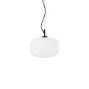 Simple pendant light CEZAY metal E27 LED in black color