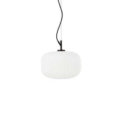Simple pendant light CEZAY metal E27 LED in black color