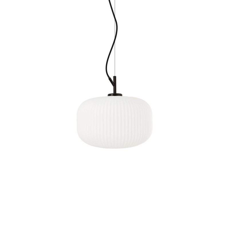 Simple pendant light CEZAY metal E27 LED in black color