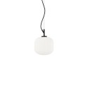 CASONE metal E27 LED black color simple pendant