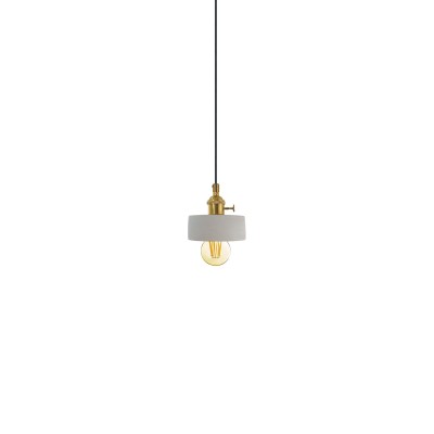 Simple pendant TAGNE cement E27 LED in cement color