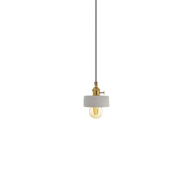 Simple pendant TAGNE cement E27 LED in cement color