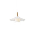 Simple pendant light GODIN aluminum E27 LED in white color
