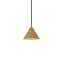 Simple pendant light LUNET wood E27 LED wood color