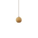 Simple pendant lamp made of wood in GU10 wood color.