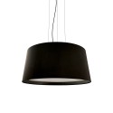 Simple pendant light GARES iron E27 LED