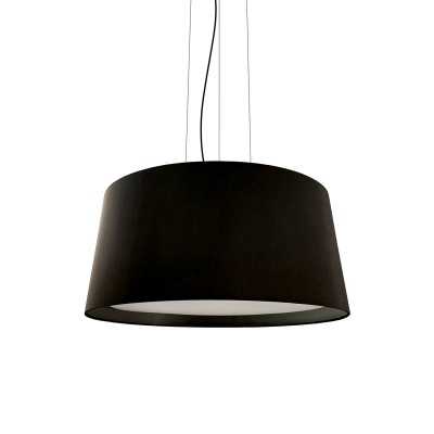 Simple pendant light GARES iron E27 LED