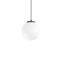 ORRIERE simple pendant light with E27 LED crystal in black color