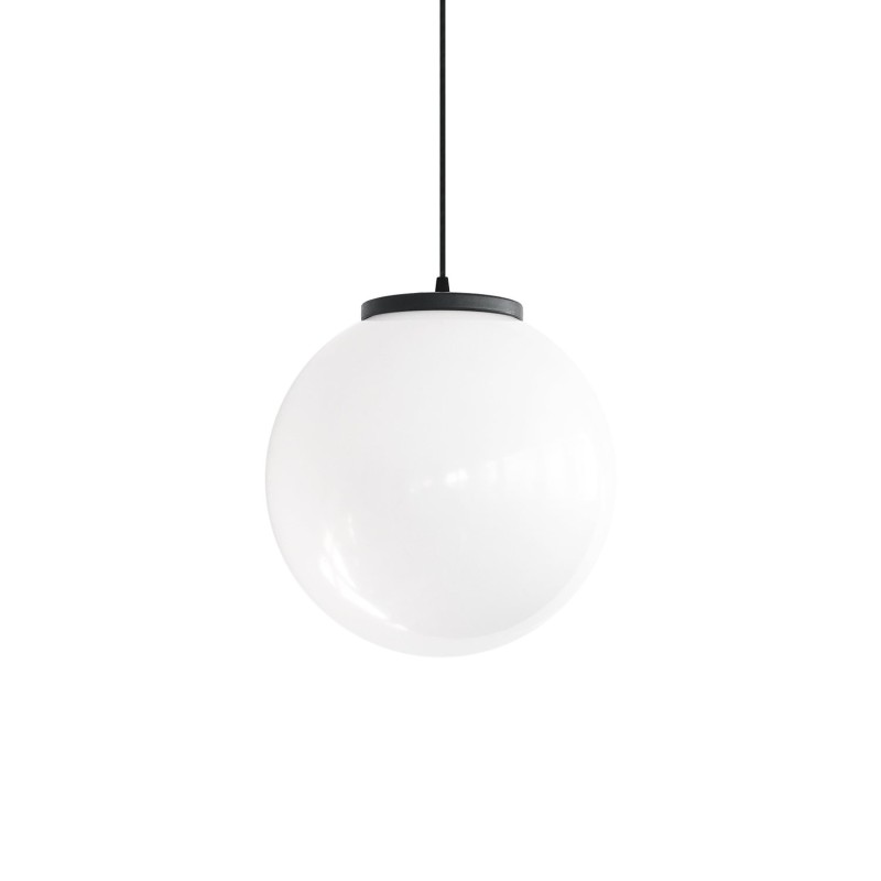 LAUROS thermoplastic E27 LED pendant light in white color
