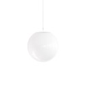 Simple pendant lamp NUCES metal E27 LED in white color