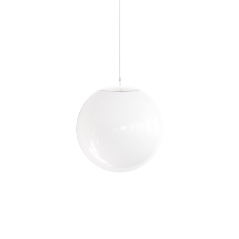Simple pendant lamp NUCES metal E27 LED in white color