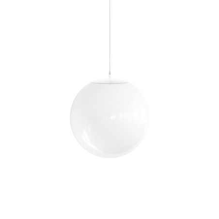 Simple pendant lamp NUCES metal E27 LED in white color