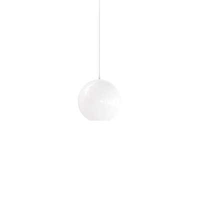 Simple pendant light MOURIES metal E27 LED in white color