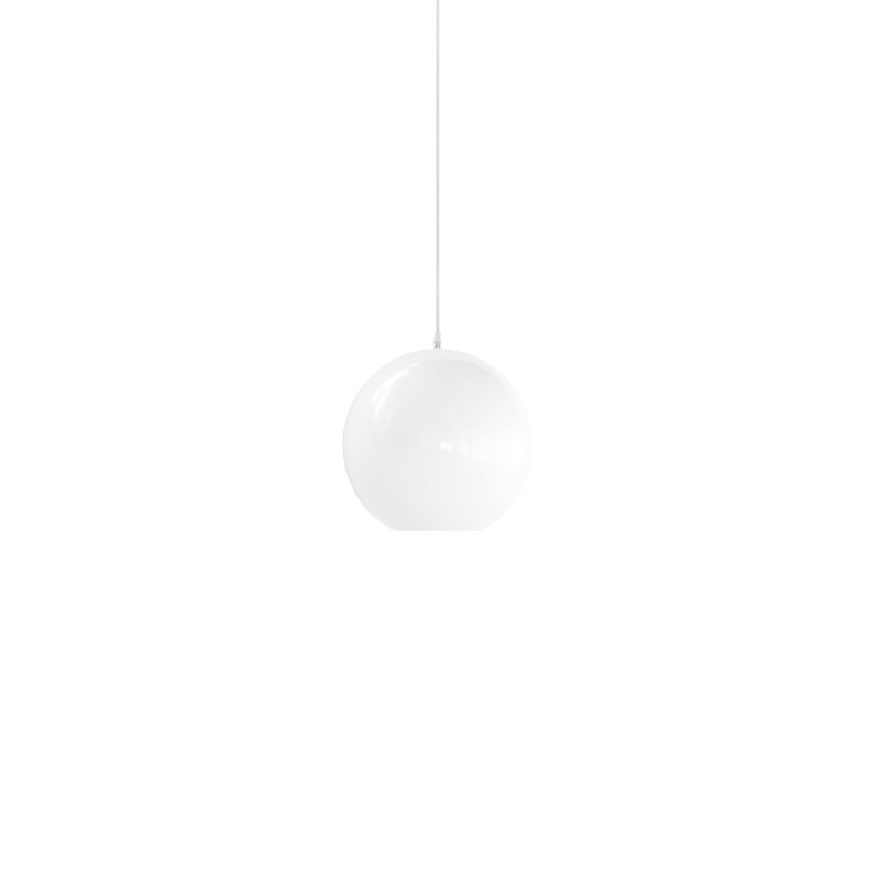 Simple pendant light MOURIES metal E27 LED in white color