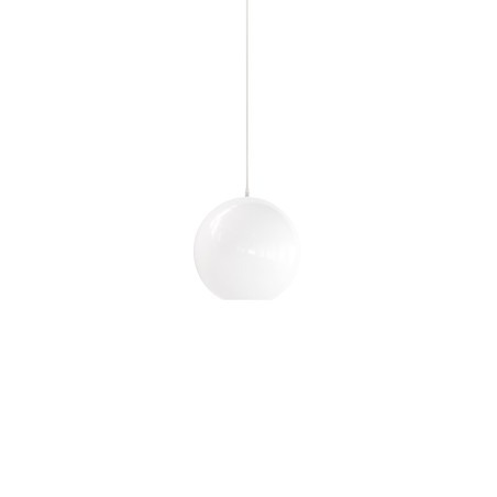 Simple pendant light MOURIES metal E27 LED in white color