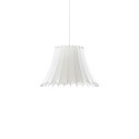 Simple pendant lamp MUIRE made of resin polymer E14 LED white color