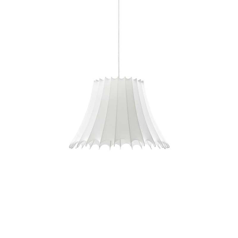 Simple pendant lamp MUIRE made of resin polymer E14 LED white color