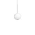 Simple pendant lamp TUSEY made of resin polymer E27 LED in white color