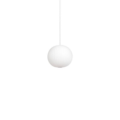 Simple pendant lamp TUSEY made of resin polymer E27 LED in white color