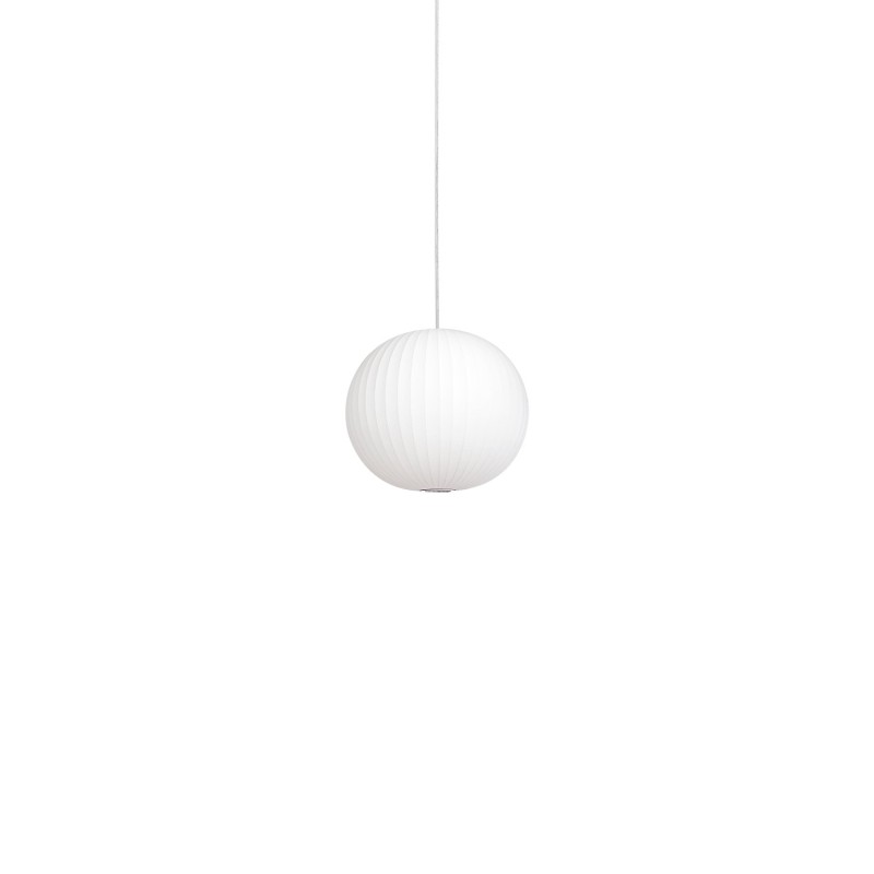 Simple pendant lamp TUSEY made of resin polymer E27 LED in white color