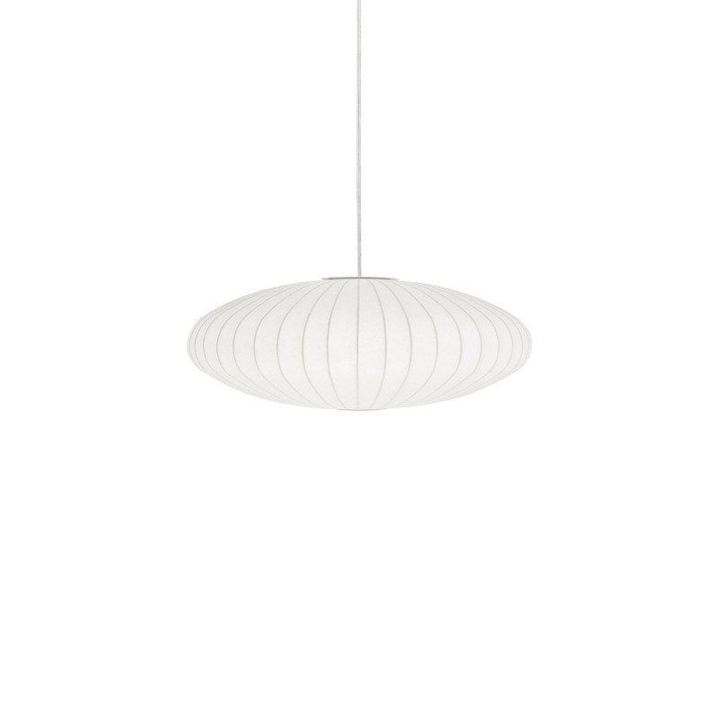Simple pendant light MORCY made of resin polymer E27 LED in white color