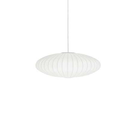 Simple pendant light MORCY made of resin polymer E27 LED in white color