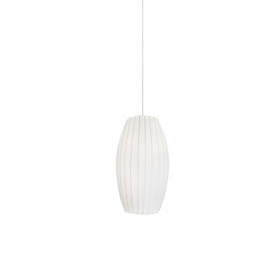 Simple pendant light MILLY made of resin polymer E27 LED in white color