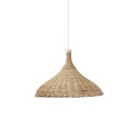 Simple pendant light GOUDOU rattan E27 LED wood color