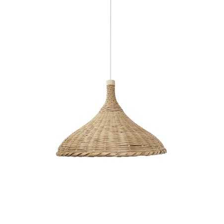 Simple pendant light GOUDOU rattan E27 LED wood color