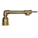 Metal bronze elbow distributor for 20mm pipe with 4 outlets