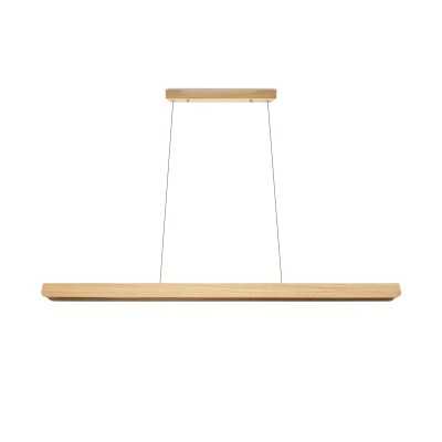 Simple pendant light PUGET wood LED SMD 18W 1800LM black