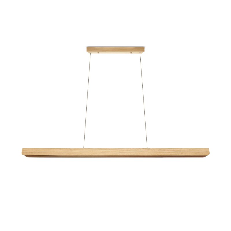 Simple pendant light PUGET wood LED SMD 18W 1800LM black