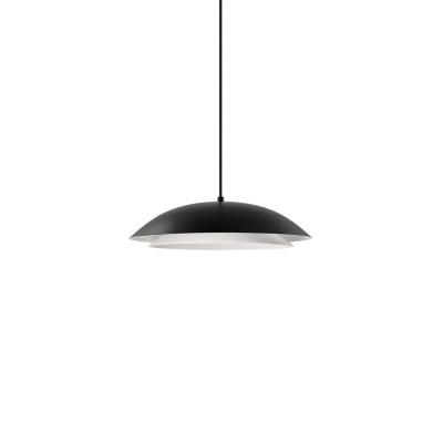 Simple pendant light BORNY metal E27 LED in black color