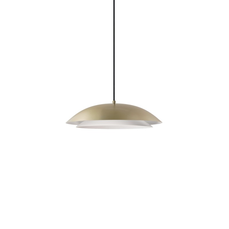 Simple pendant light CREUX metal E27 LED in gold color