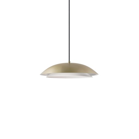 Simple pendant light CREUX metal E27 LED in gold color