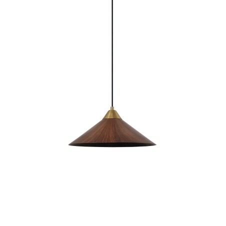 Simple pendant light PATTON metal E27 LED in brown color