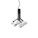 Simple pendant light fixture GUISE iron E27 LED in black color