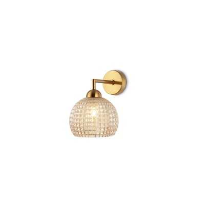 Wall lamp BAVAT metal E27 LED brushed brass color