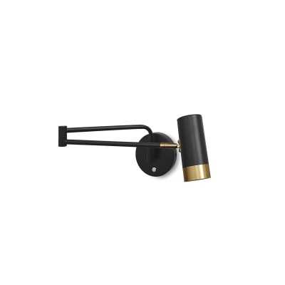 Wall lamp DORET metal GU10 in black color