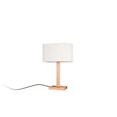 DILAY wooden table lamp E27 LED in wood color