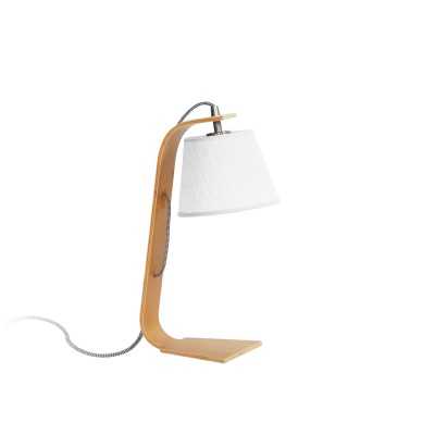 Table lamp ORIOU wood E27 LED wood color