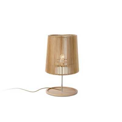 MAIRE wooden table lamp E27 LED in wood color