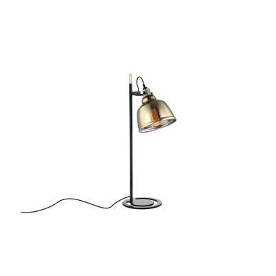 LANENS table lamp, metal, E27 LED, golden color