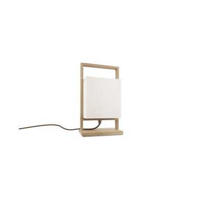 VAURY wooden table lamp E27 LED in black color