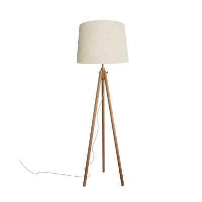 Floor lamp LONDON wood E27 LED wood color