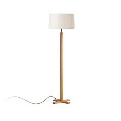 YVOIRE wooden floor lamp E27 LED in wood color