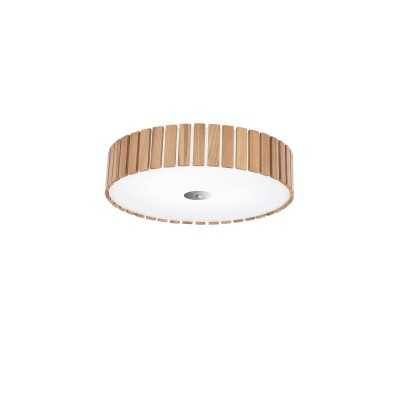 YVETOT wooden ceiling light fixture with E27 LED in wood color