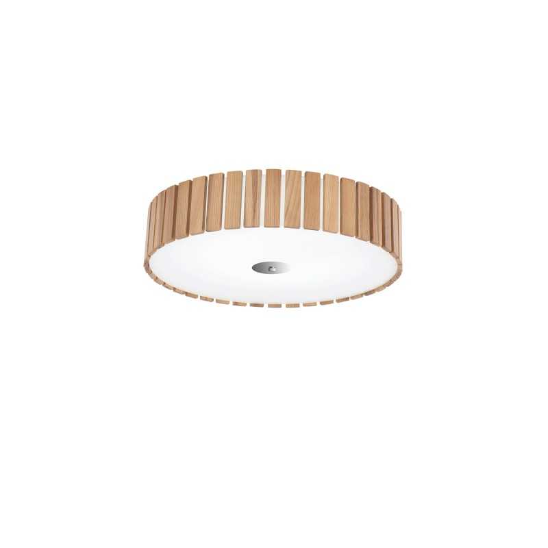 YVETOT wooden ceiling light fixture with E27 LED in wood color
