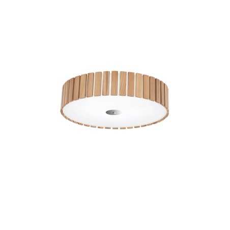 YVETOT wooden ceiling light fixture with E27 LED in wood color
